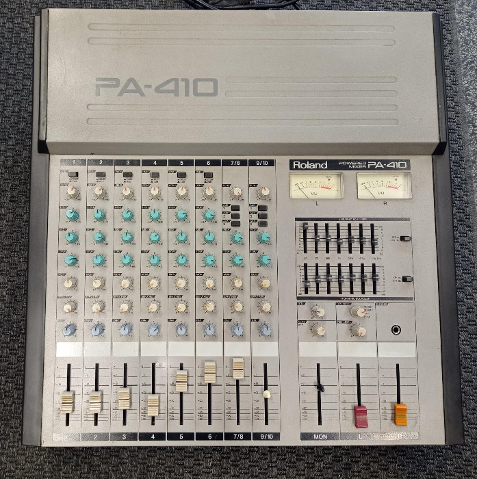 不動作品　ジャンクローランド ミキサー powered MIXER PA410 不動作品 ジャンクローランド ミキサー powered MIXER PA410