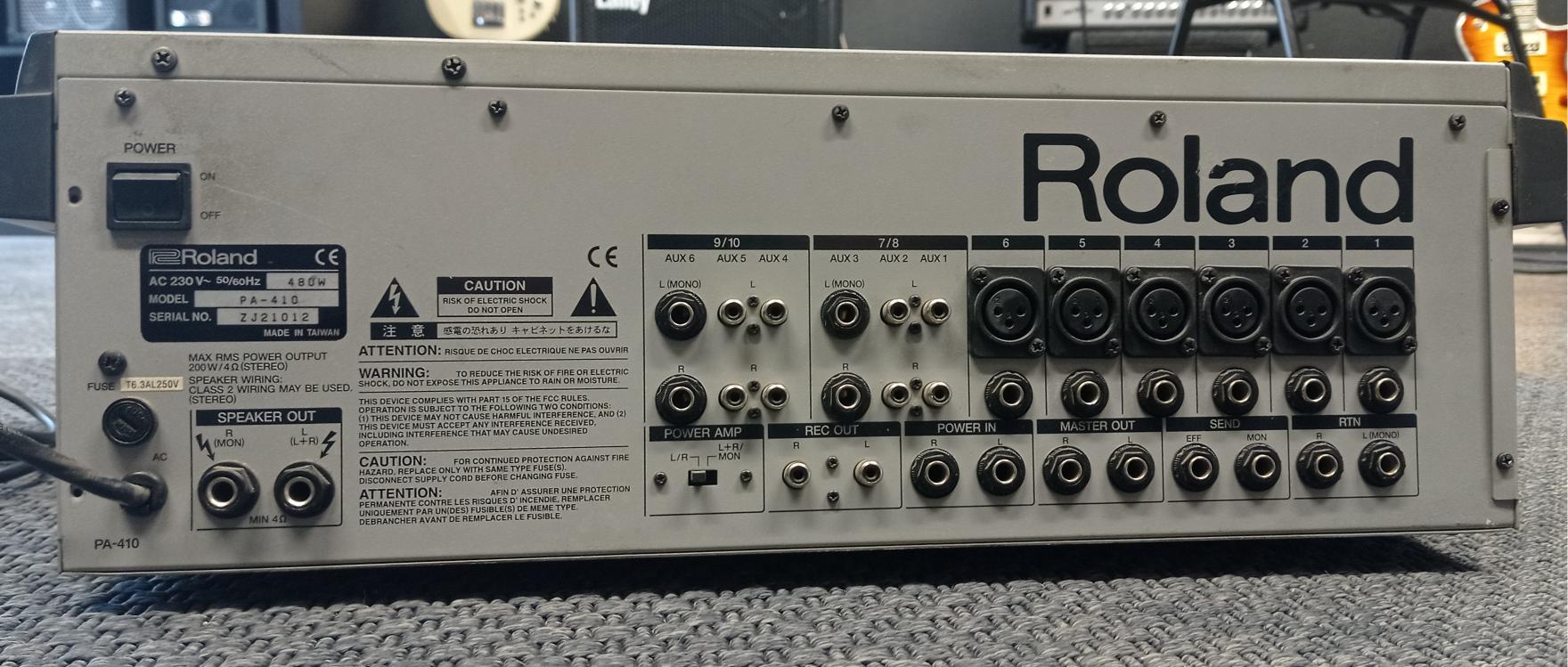 Roland PA-410 Powered Mixer :: Nettikitara.com Roland PA-410 Powered Mixer :: Nettikitara.com